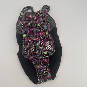 Aly GK Elite Gymnastics Leotard Children’s Girls Size Medium Fits Small